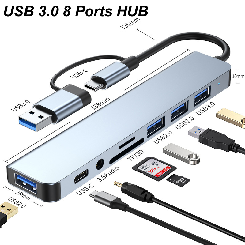Usb Hub Type C - محول USB نوع C 3.0 متعدد