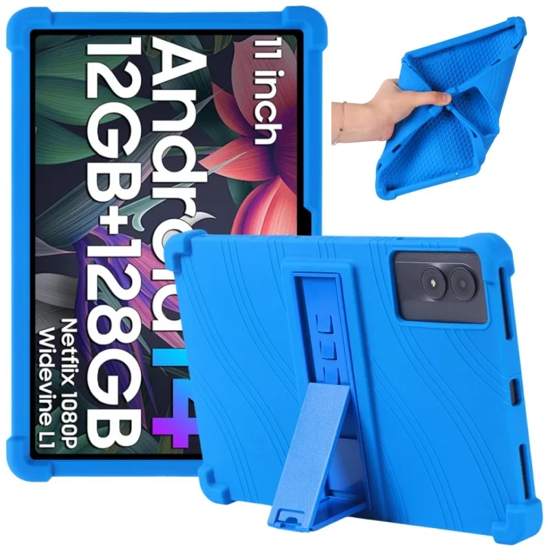 Oukitel Tablet Accessories - كورنرز غطاء سيليكون ناعم مع مسند