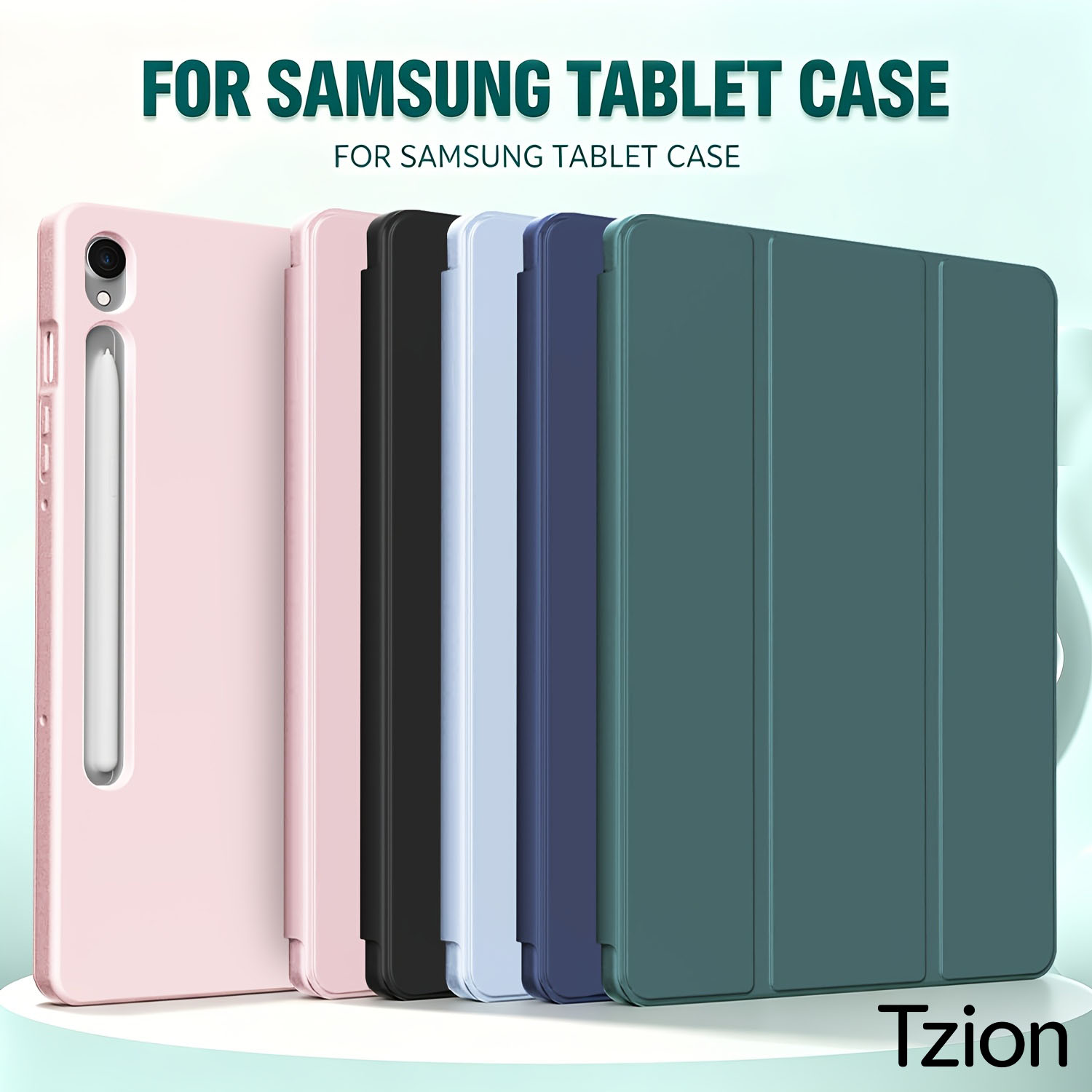 Tablet S9 Fe Accessories - غطاء ذكي مغناطيسي قابل للطي لجهاز