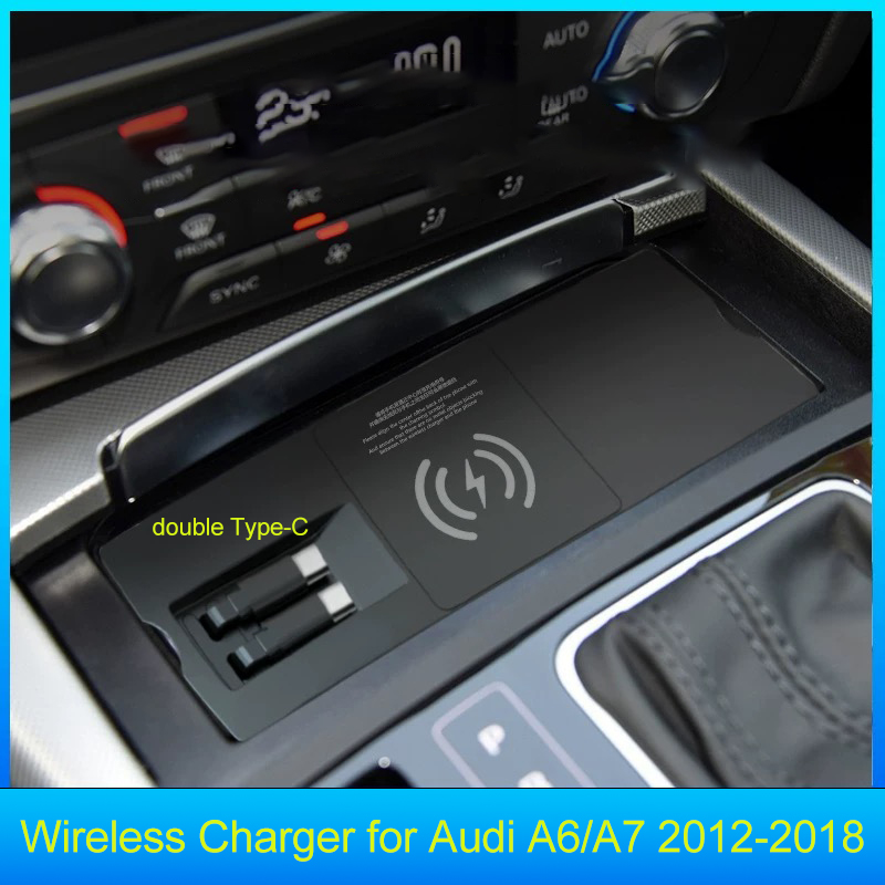 Wireless Charging Pad - لوحة شحن لاسلكية لسيارات أودي A6L