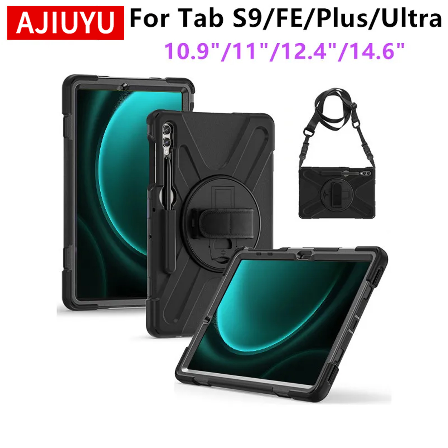 Tablet S9 Fe Accessories - حافظة شديدة التحمل مضادة للصدمات لهاتف