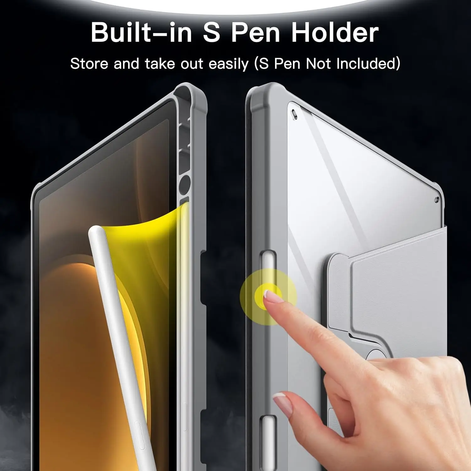 حافظة مع حامل للقلم لسامسونج ج - مراجعة Tablet S9 Fe Accessories وسعره