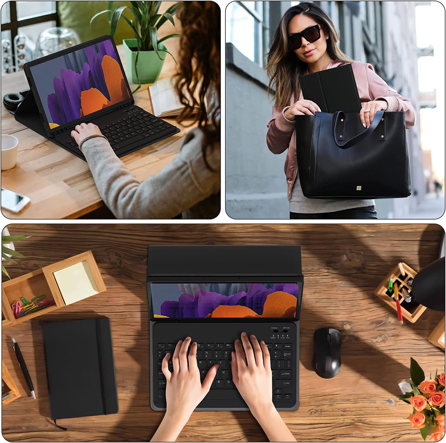 حافظة لهاتف سامسونج جالاكسي تا - مراجعة Samsung Tablet Keyboard Accessories وسعره