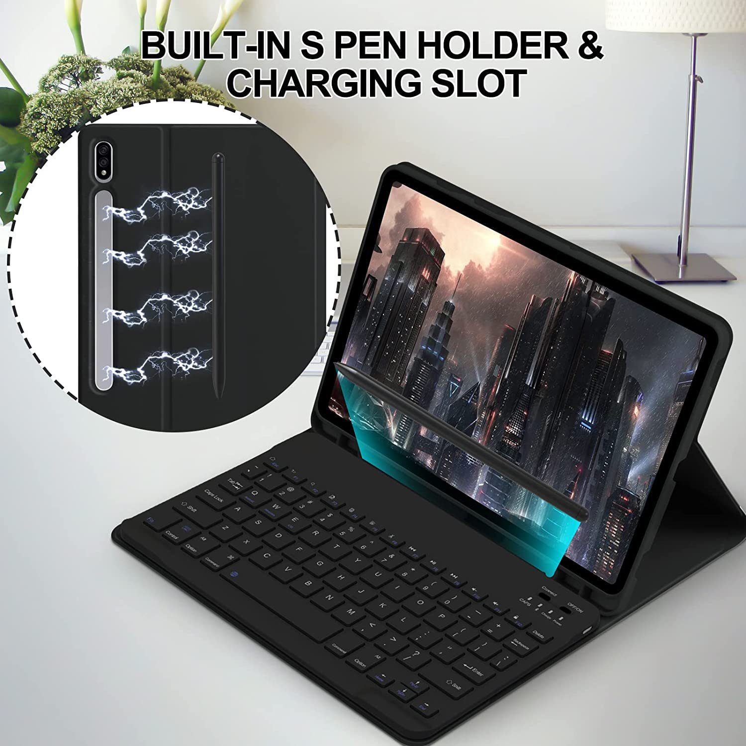 حافظة لهاتف سامسونج جالاكسي تا - مراجعة Samsung Tablet Keyboard Accessories وسعره