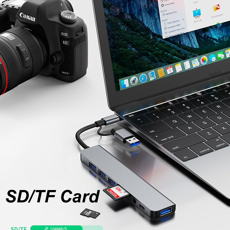 محول USB نوع C 3.0 متعدد الوظا - مراجعة Usb Hub Type C وسعره
