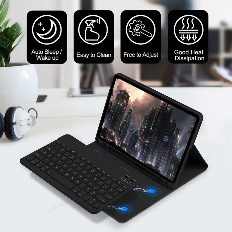 حافظة لوحة المفاتيح اللوحية لع - مراجعة Samsung Tablet Keyboard Accessories وسعره