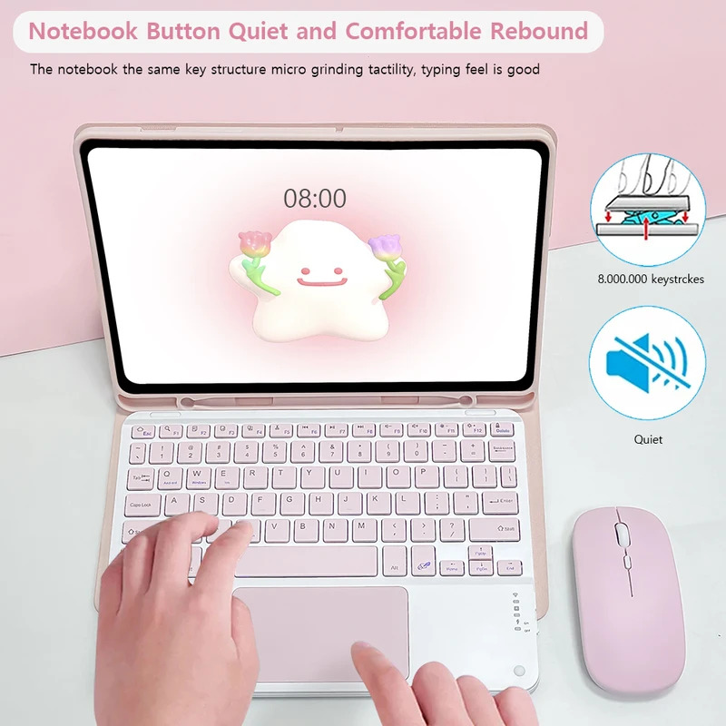 حافظة لوحة مفاتيح سحرية لاسلكي - مراجعة Samsung Tablet Keyboard Accessories وسعره