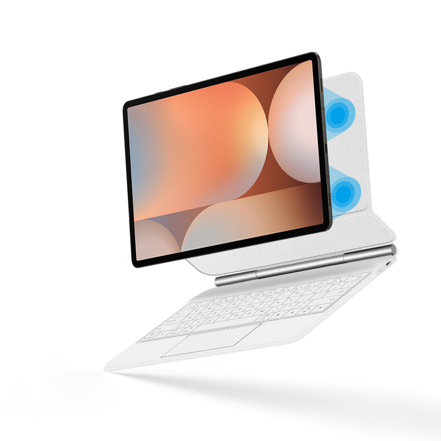 لوحة مفاتيح سحرية لهاتف سامسون - مراجعة Tablet S9 Fe Accessories وسعره