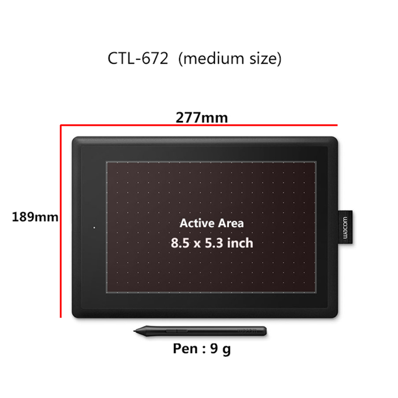 Wacom CTL-672 10.9x7.4 Ins الر - مراجعة Wacom Tablet Accessories وسعره