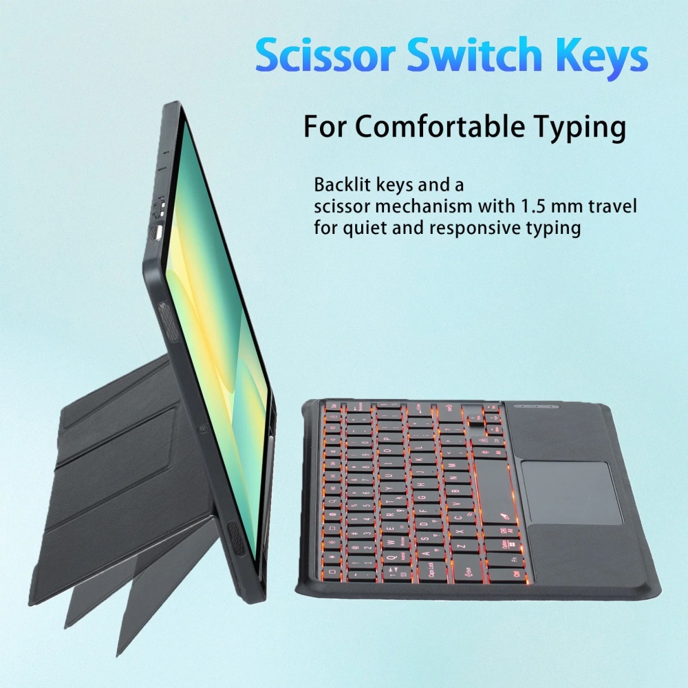 غطاء قابل للفصل مع لوحة مفاتيح - مراجعة Samsung Tablet Keyboard Accessories وسعره
