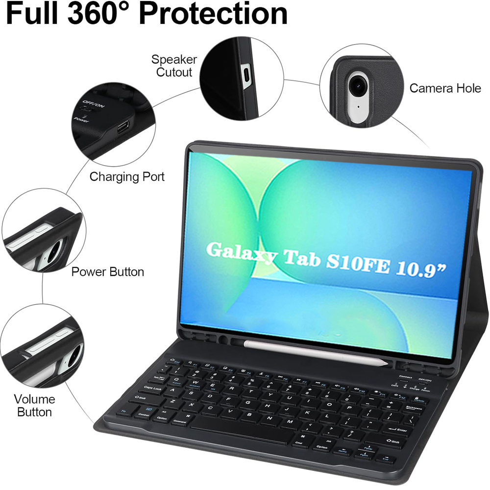 غطاء لجهاز سامسونج جالاكسي تاب - مراجعة Samsung Tablet Keyboard Accessories وسعره