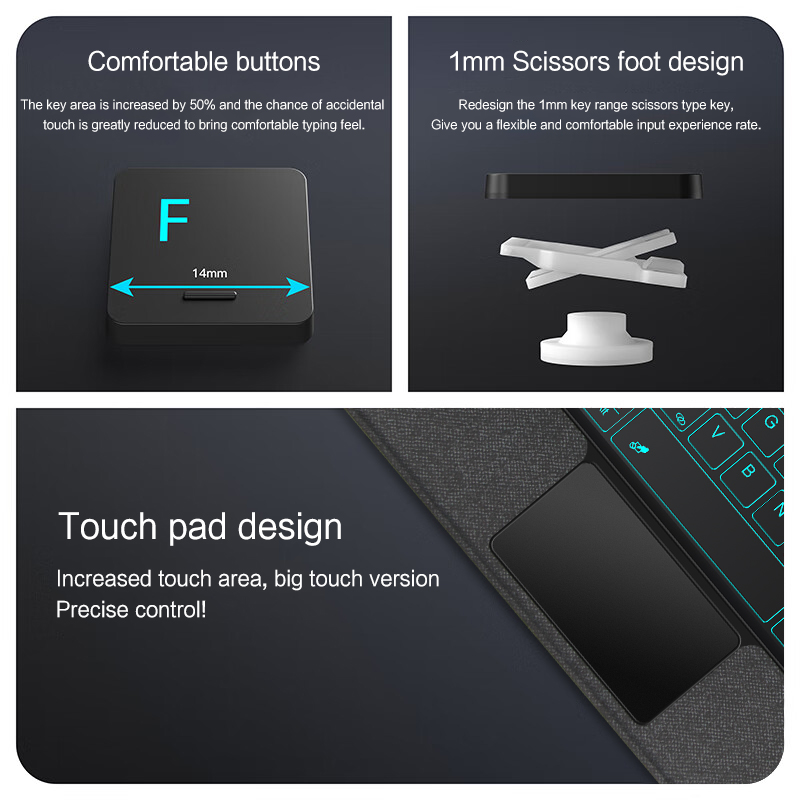 حافظة لوحة المفاتيح السحرية له - مراجعة Samsung Tablet Keyboard Accessories وسعره