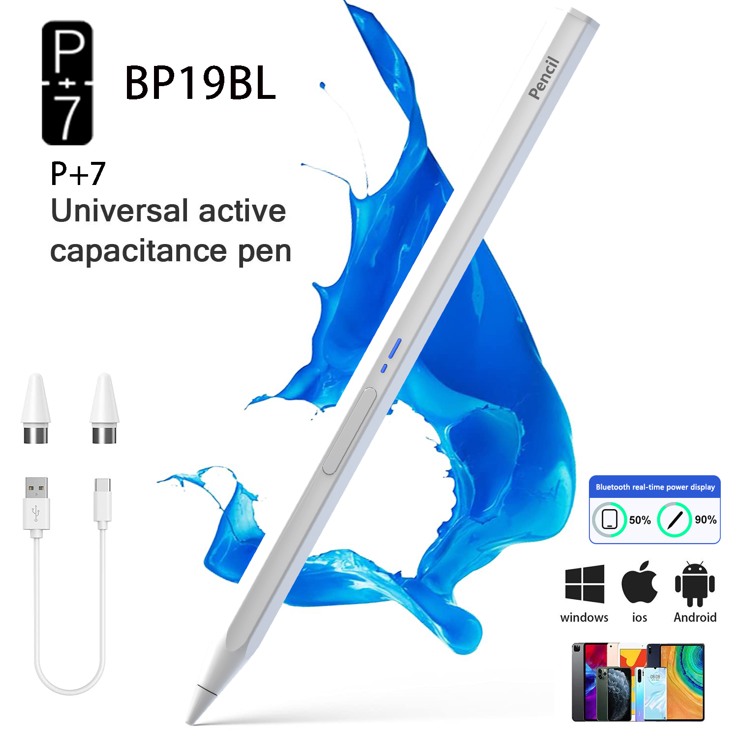 قلم ستايلس سداسي الشكل P+7 عال - مراجعة Top Tablet Accessories وسعره