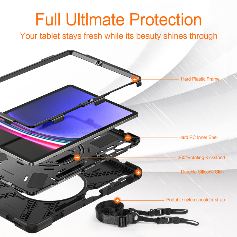 حافظة شديدة التحمل مضادة للصدم - مراجعة Tablet S9 Fe Accessories وسعره