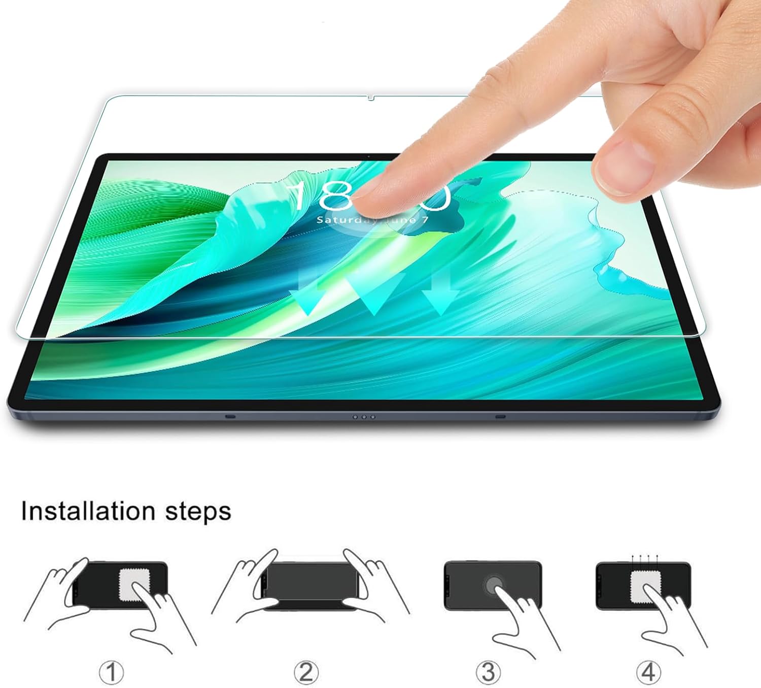 قطعتان من واقي الشاشة الزجاجي  - مراجعة Teclast Tablet Accessories وسعره