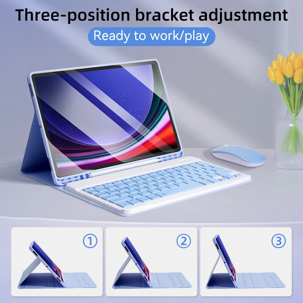 غطاء لوحة مفاتيح لأجهزة سامسون - مراجعة Samsung Tablet Keyboard Accessories وسعره